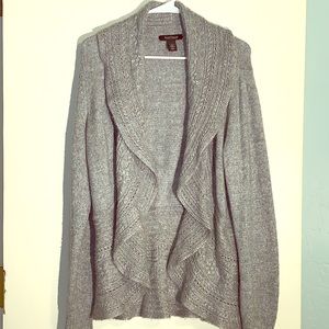 White House Black Market super soft grey cardigan